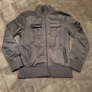 Apt 9 Women's Zipper Jacket with Pockets, Gray, Medium